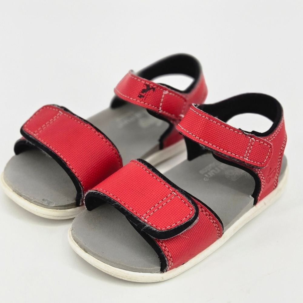 See Kai Run Basics Toddler Red Strappy Sandals Shoes Size 8 Kidcore Sporty PLAY